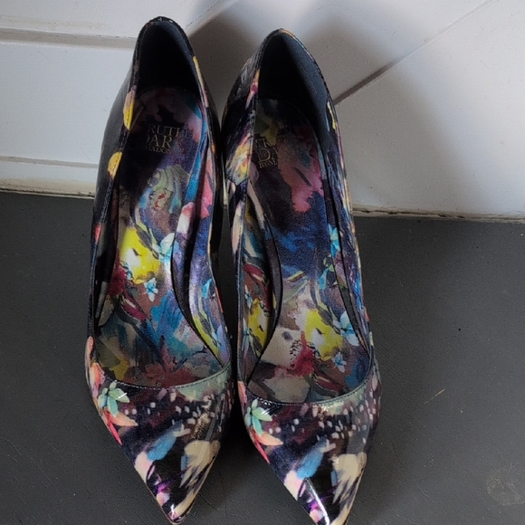 Floral Patterned Heels - Picture 1 of 2